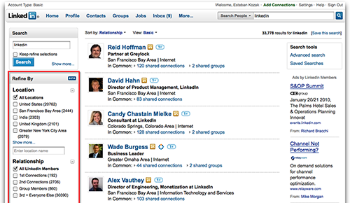 Faceted Search at LinkedIn